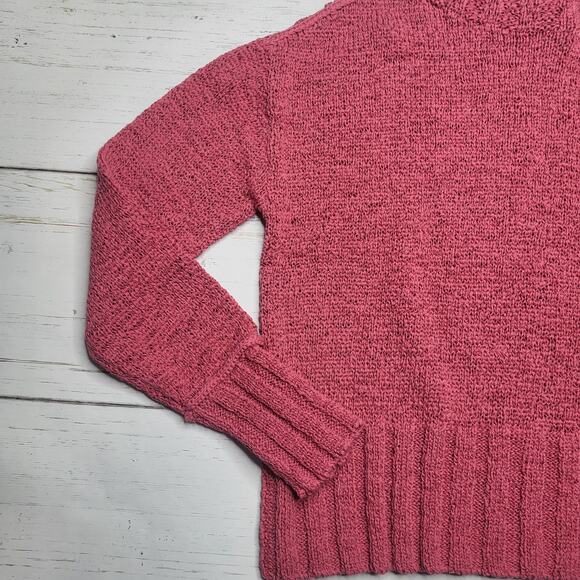 J. Crew Wide Rib Crewneck Knit Sweater Cotton Blend Cropped Lightweight Small - Picture 5 of 8